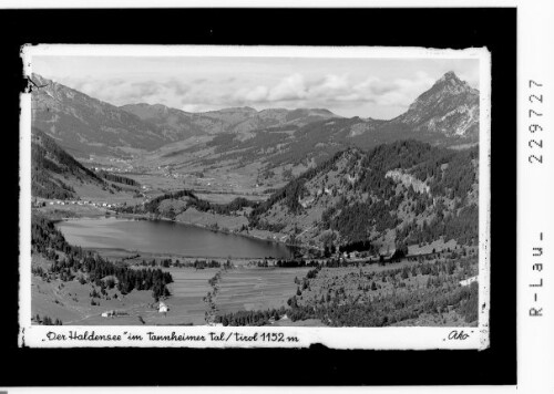 Der Haldensee im Tannheimertal/ Tirol 1152 m