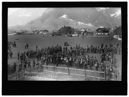 Mobilisierung d. Standschützen Baon-Bezau 1915