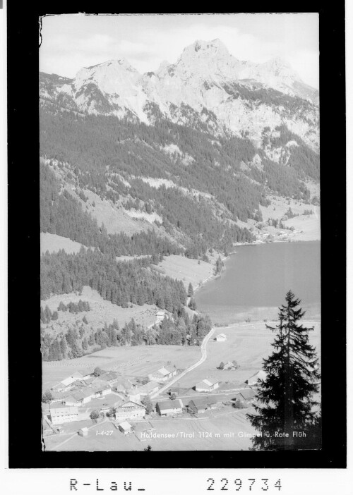 Haldensee / Tirol 1124 m mit Gimpel und Rote Flüh