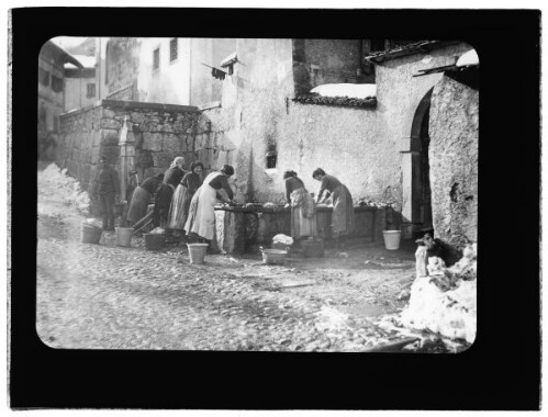 K. k. Standschützen-Bataillon Bezau, Brunnen bei der Kirche in Bondo
