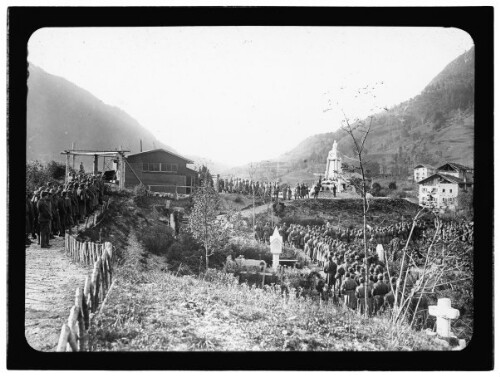 K. k. Standschützen-Bataillon Bezau, Allerseelenmesse 1917 auf dem Soldatenfriedhof Bondo