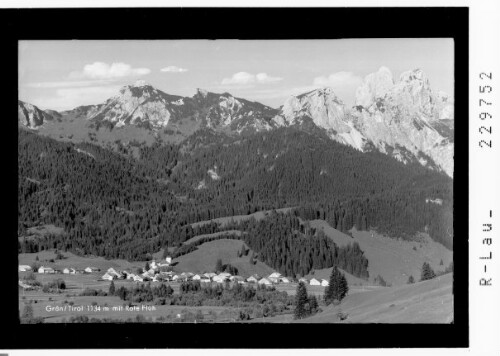 Grän / Tirol 1134 m mit Rote Flüh : [Grän im Tannheimertal gegen Gimpel und Rote Flüh / Ausserfern]