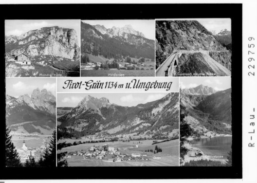 Tirol - Grän 1134 m und Umgebung