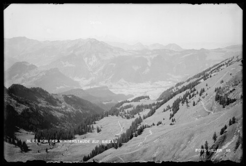 Blick von der Winterstaude auf Bezau