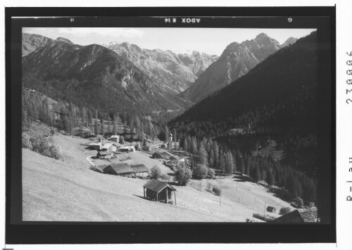 [Bschlabs im Bschlabertal gegen Muttekopf und Grosse Schlenkerspitze / Ausserfern / Tirol]