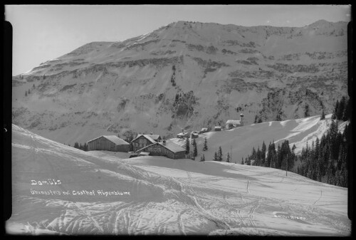 Damüls Übungsfeld bei Gasthof Alpenblume