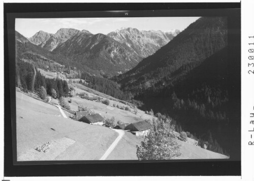 [Bschlabs im Bschlabertal gegen Hochpleisspitze und Muttekopf Ausserfern / Tirol]