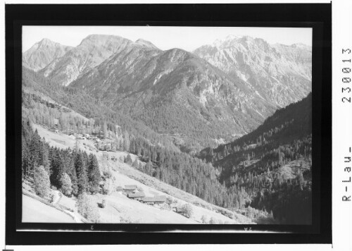 [Bschlabs im Bschlabertal gegen Hochpleisspitze und Muttekopf Ausserfern / Tirol]