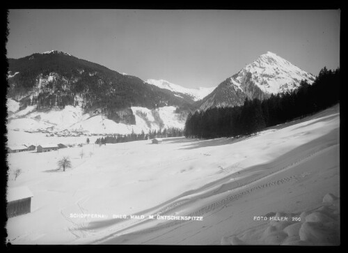 Schoppernau Bregenzerwald mit Üntschenspitze