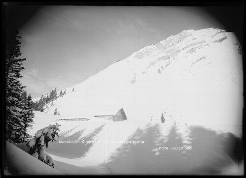 Schigebiet Öberle mit Kanisfluh 2047 M