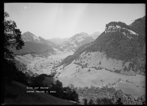 Blick auf Reuthe Hinter-Reuthe und Bizau