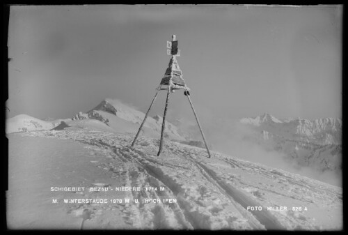 Schigebiet Bezau-Niedere 1714 M mit Winterstaude 1878 M und Hoch Ifen