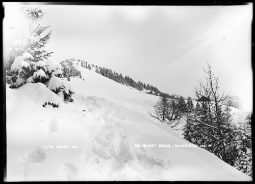 Schigebiet Bezau - Baumgarten 1631 M