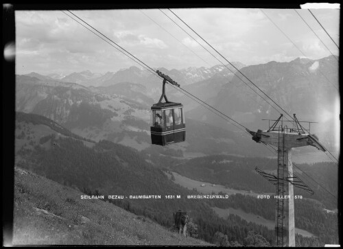 Seilbahn Bezau-Baumgarten 1631 M Bregenzerwald