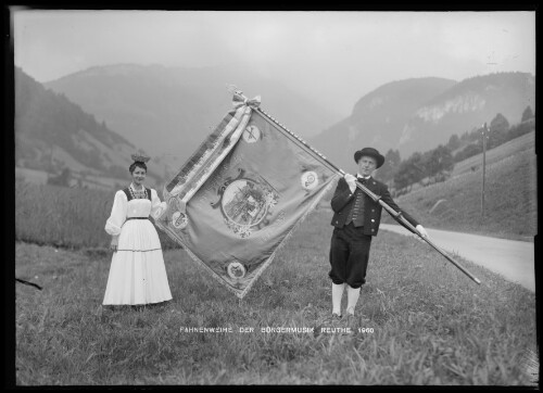 Fahnenweihe der Bürgermusik Reuthe 1960