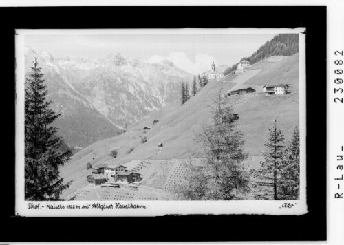 Tirol - Kaisers 1522 m mit Allgäuer Hauptkamm