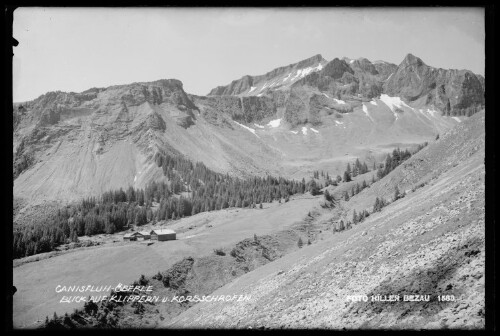 Canisfluh-Öberle Blick auf Klippern u. Korbschrofen