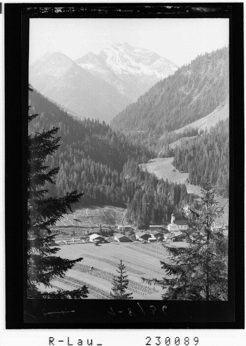 [Steeg im Lechtal gegen Fallesinspitze / Ausserfern / Tirol]