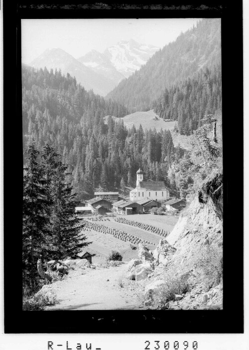 [Steeg im Lechtal gegen Fallesinspitze / Ausserfern / Tirol]
