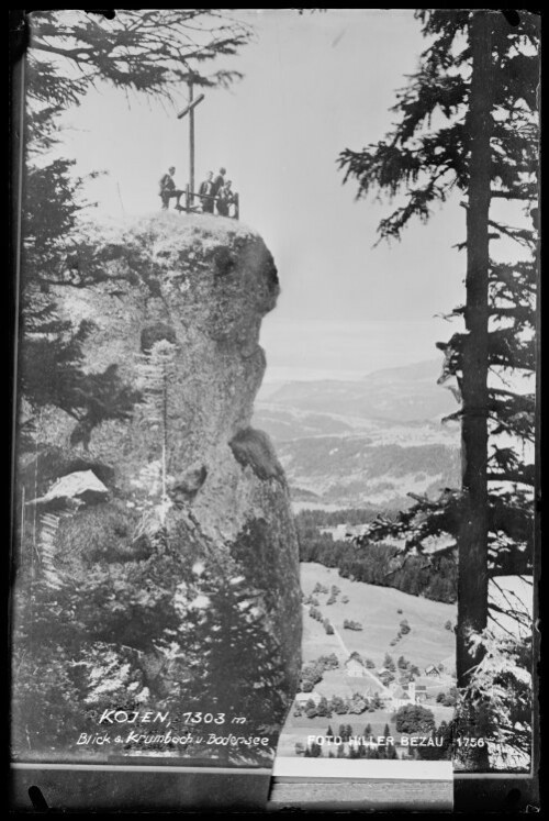 Kojen, 1303 m Blick a. Krumbach u. Bodensee