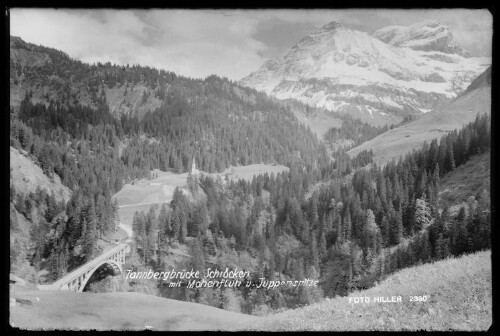 Tannbergbrücke Schröcken mit Mohnenfluh u. Juppenspitze