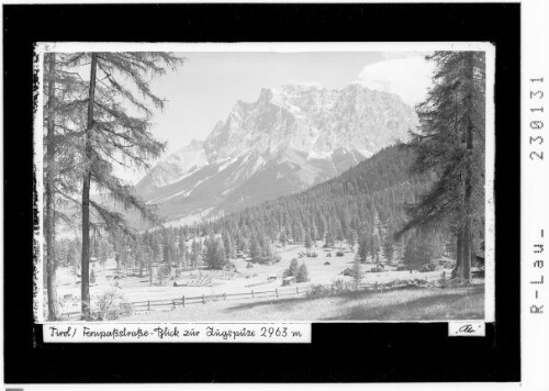 Tirol / Fernpaßstrasse - Blick zur Zugspitze 2965 m : [Blick vom Fernpaßgebiet zum Wetterstein Gebirge / Ausserfern]