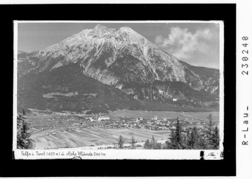 Telfs in Tirol 623 m und Hohe Munde 2661 m