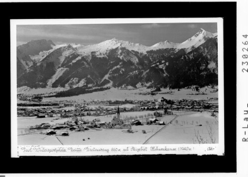 Tirol / Wintersportplatz Reutte - Breitenwang 850 m mit Skigebiet Hahnenkamm 1940 m