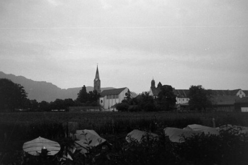 Blick auf das Kloster Mehrerau