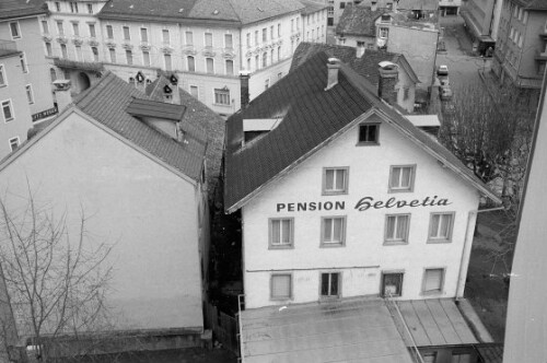 Blick auf die Pension Helvetia