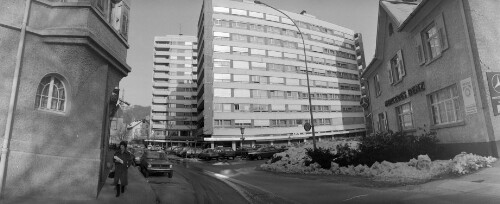 Blick aus der Weiherstraße in Richtung Gerberstraße