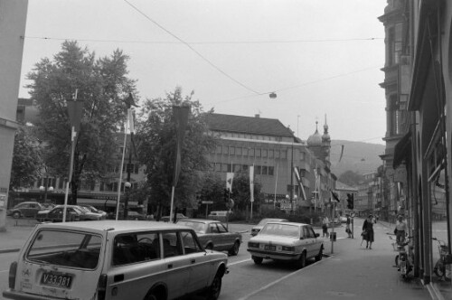 Blick in die Rathausstraße