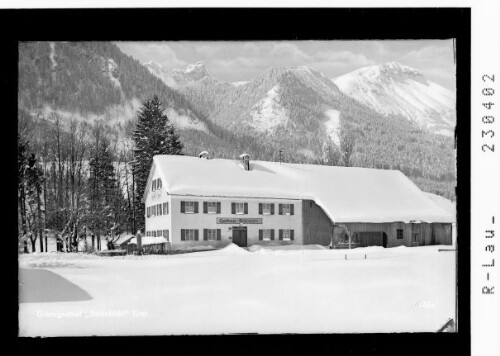 [Gasthof Schönbichl bei Vils im Ausserfern gegen Aggenstein und Breitenberg / Tirol]