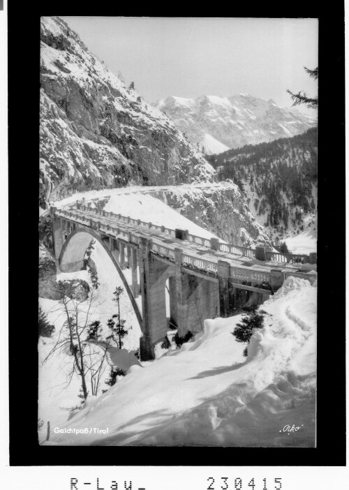 Gaichtpaß / Tirol : [Gaichtpaßstrasse gegen Schwarhanskarspitze / Ausserfern]