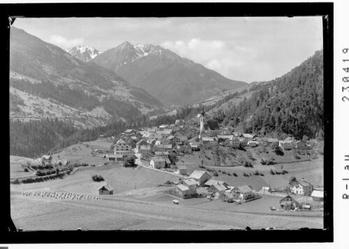 [Arzl im Pitztal gegen Kaunergrat mit Hoher Aifenspitze / Tirol]