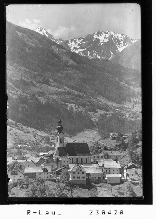 [Arzl im Pitztal gegen Kaunergrat mit Ölgrubenkopf / Tirol]