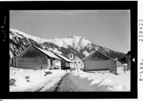 [Blick von Nesselwängle im Tannheimertal zur Gaichtspitze / Ausserfern / Tirol]