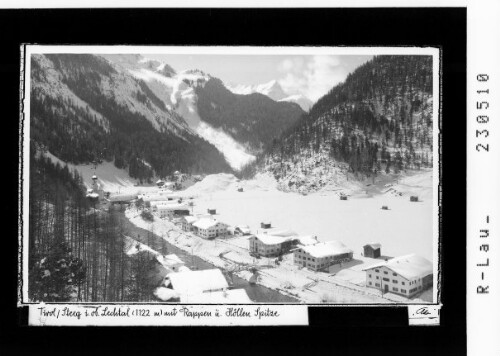 Tirol / Steeg im oberen Lechtal 1122 m mit Rappen und Höllen Spitze