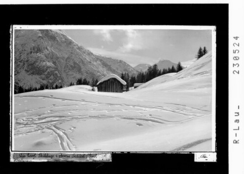 Die herrlichen Skihänge im oberen Lechtal : [Skigebiet ob Holzgau im Lechtal mit Blick zum Pimig / Ausserfern]