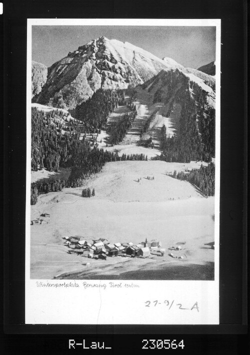 Wintersportplatz Berwang / Tirol 1336 m