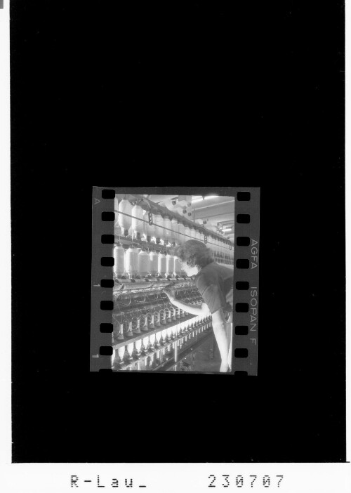 [In der Spinnerei der Fa. Kastner in Thüringen]