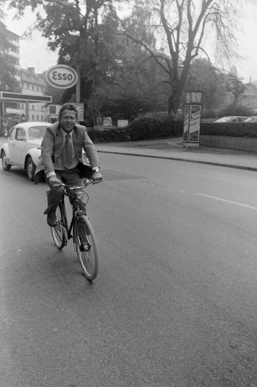 Norbert Neururer auf einem Fahrrad