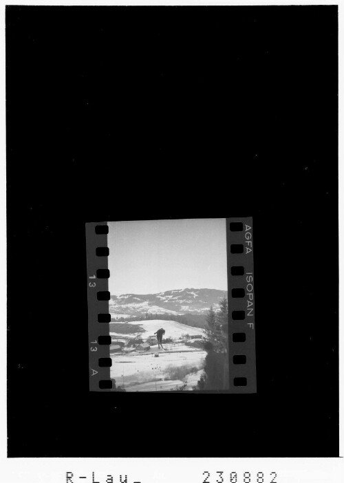 [Skispringen 1949 in Andelsbuch mit Blick zum Geisskopf / Bregenzerwald]
