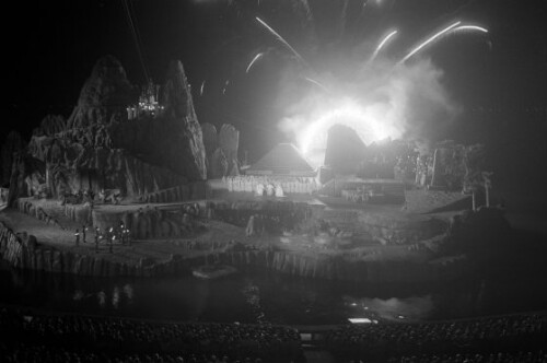 Seebühne bei Nacht -  Die Zauberflöte 