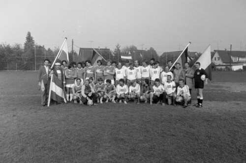 Fußballspiel zwischen den Beschäftigten der Bodenseeschifffahrt aus Bregenz, Lindau und Friedrichshafen
