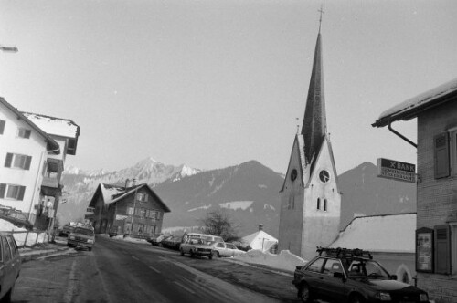 Ortskern Laterns mit Kirche