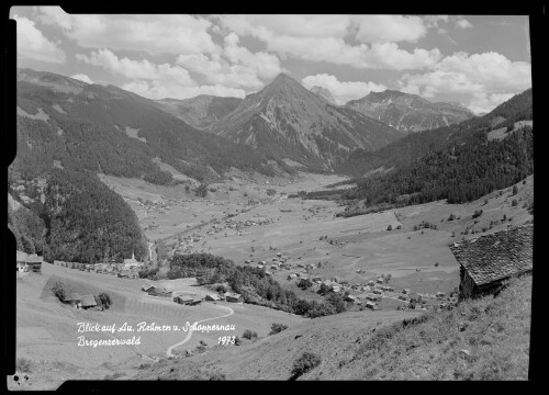 Blick auf Au, Rehmen u. Schoppernau Bregenzerwald