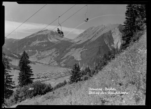 Didamskopf - Bergbahn Blick auf Au u. Kanisfluh 2047 m