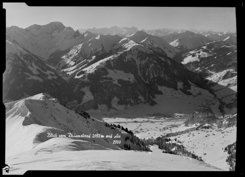 Blick vom Didamskopf 2092 m auf Au