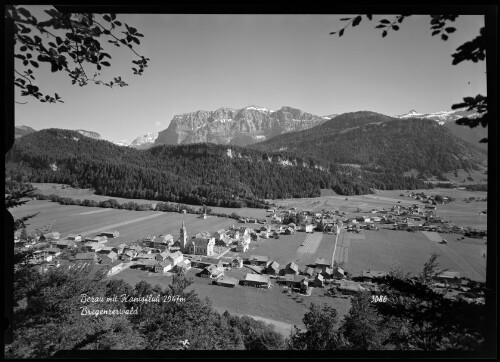 Bezau mit Kanisfluh 2047 m Bregenzerwald